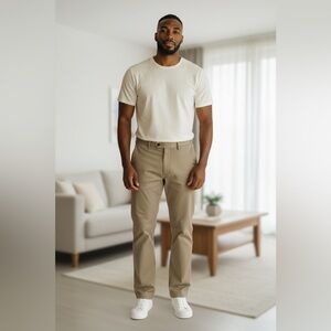 Joseph & Feiss Tan Chinos Lightweight Cotton